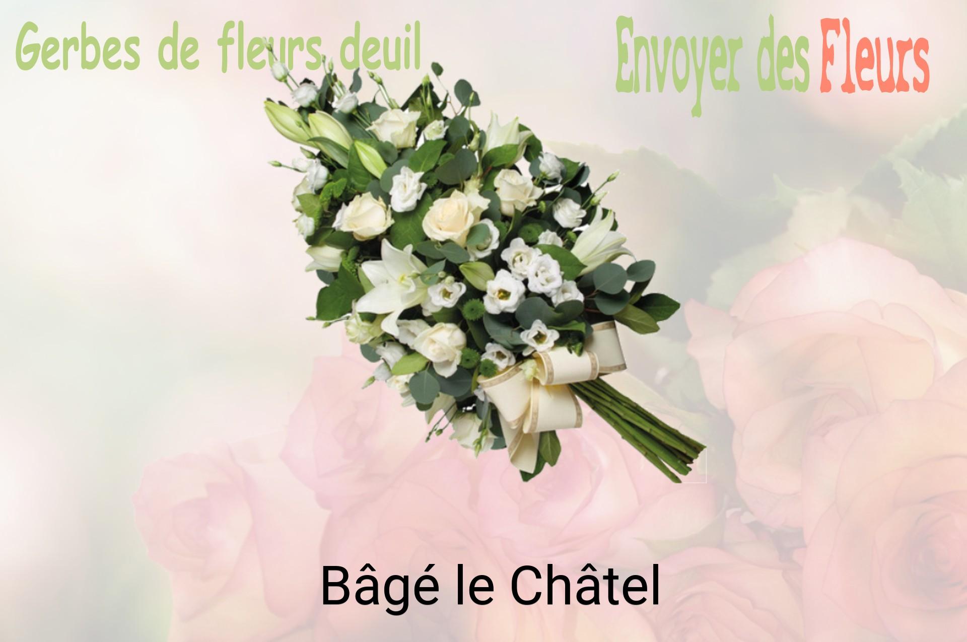 Gerbe de fleurs de deuil livrée à Bâgé-le-Châtel